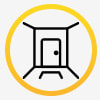 Ícone da subcategoria Ambiente Interno