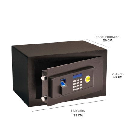 Segunda imagem do produto Cofre Digital Compact com Biometria