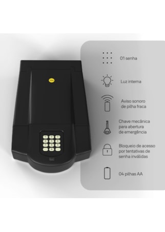 Segunda imagem do produto Cofre Porta Objetos | Yale