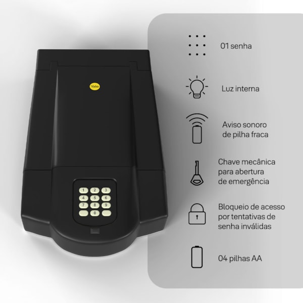 Segunda imagem do produto Cofre Porta Objetos | Yale