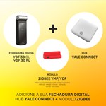 COMBO - Fechadura Digital YDF 30 abre com APP, Senha, Cartão - Trinco Lingueta Tubular