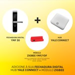 COMBO - Fechadura Digital YMF 30 abre com APP, Senha e Cartão - Trinco Lingueta e Reversível