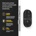 Fechadura Digital Compact Rolete + Kit Conectividade