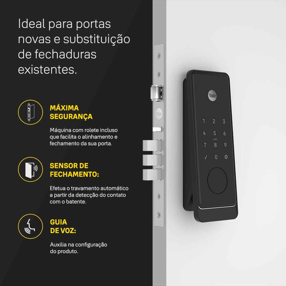 ELLY様 Fechadura Digital Gemini Mini c/ Biometria e Senha