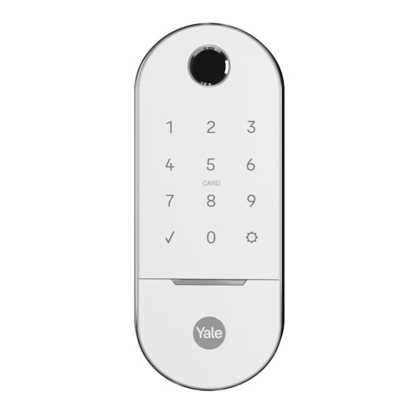 Fechadura Digital Lia Branca BP (Porta de Correr) com Biometria | Yale