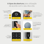 Fechadura Digital Lia com Biometria + Kit Conectividade