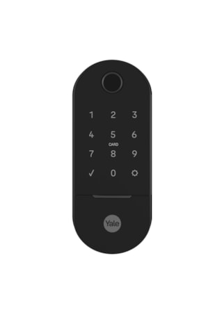 Fechadura Digital Lia Preto Fosco com Biometria | Yale