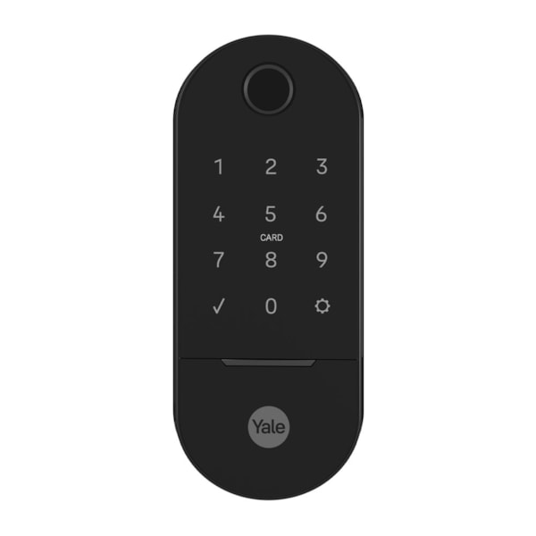 Fechadura Digital Lia Preto Fosco com Biometria | Yale