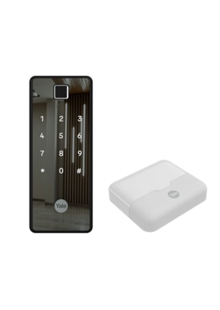 Fechadura Digital Reflecta c/ Biometria - Sobrepor + Kit Conectividade