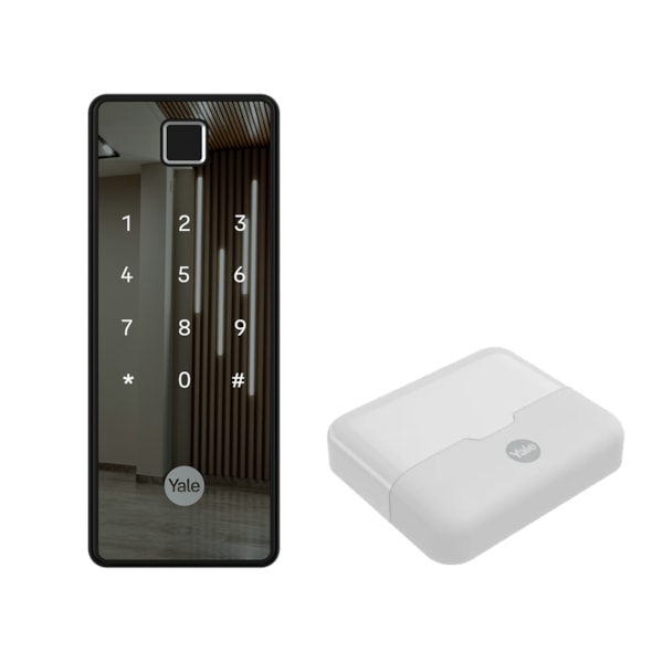 Fechadura Digital Reflecta c/ Biometria - Sobrepor + Kit Conectividade