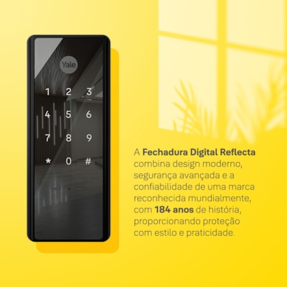 Segunda imagem do produto Fechadura Digital Reflecta - Sobrepor
