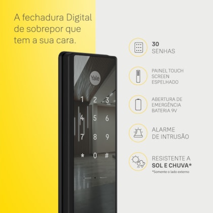 Segunda imagem do produto Fechadura Digital Reflecta - Sobrepor