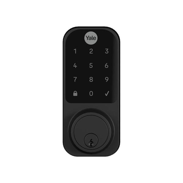 Fechadura Digital YDD 120 Preta para porta Externa com Senha e chave
