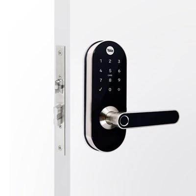 Fechadura Digital YMC 420 D com Zigbee integrado - abre por biometria, senha, cartão e chave