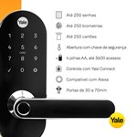 Fechadura Digital YMC 420W com Zigbee integrado - abre por biometria, senha, cartão e chave