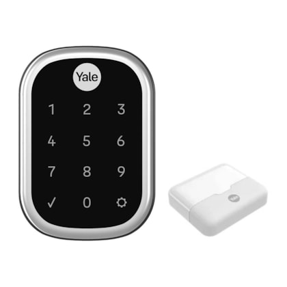 Fechadura Digital YRD 256 abre com APP e Senha - Trinco Lingueta Tubular + Kit Conectividade