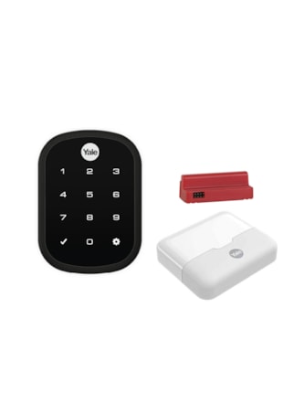 Fechadura Digital YRD 256 Bico de Papagaio Preta + Kit Conectividade