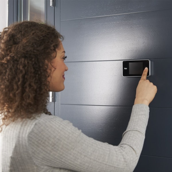 Olho Mágico Digital Real View com Tela LCD, Câmera com Visão de 105°